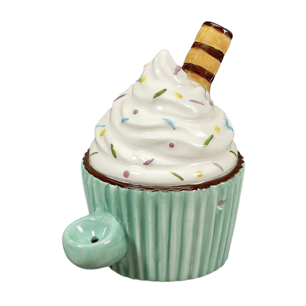 Ceramic Special Dry Hand Pipe / Cupcake